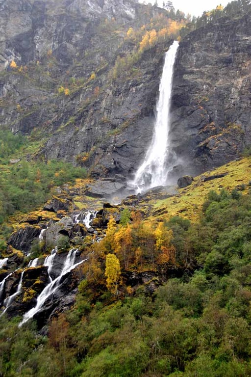 Flamsdalen Valley Flam Norway Scandinavia Photograph Print