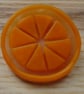 Orange Slice FIMO Badge - Image 1