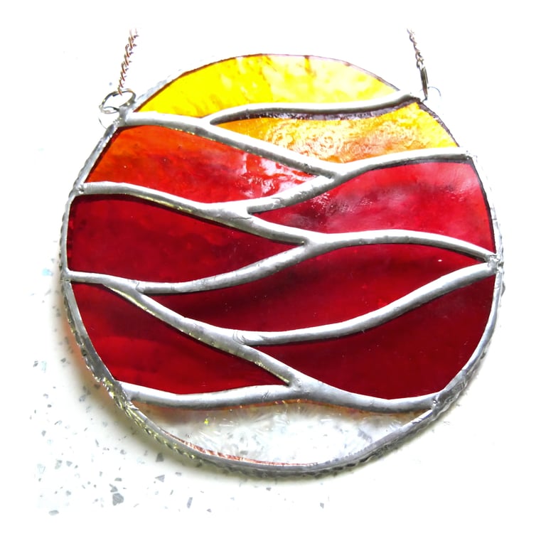 Making HeatWaves Stained Glass Suncatcher Handmade Ring 