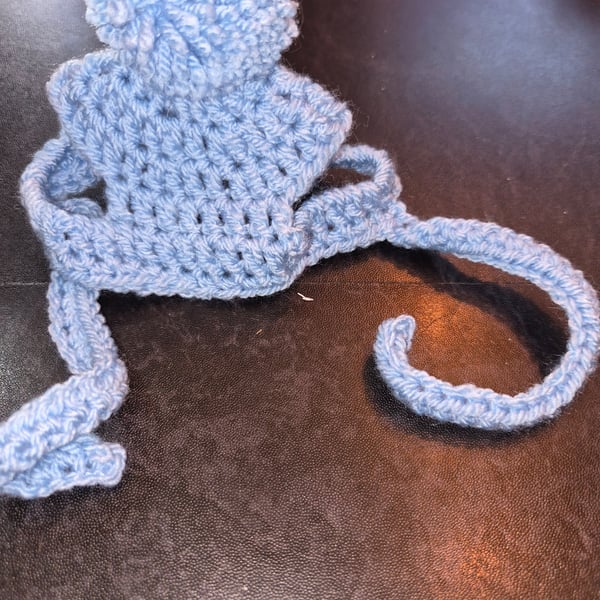 Crochet dog hat