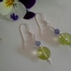 AA Grade Tanzanite & Peridot Sterling Silver Earrings