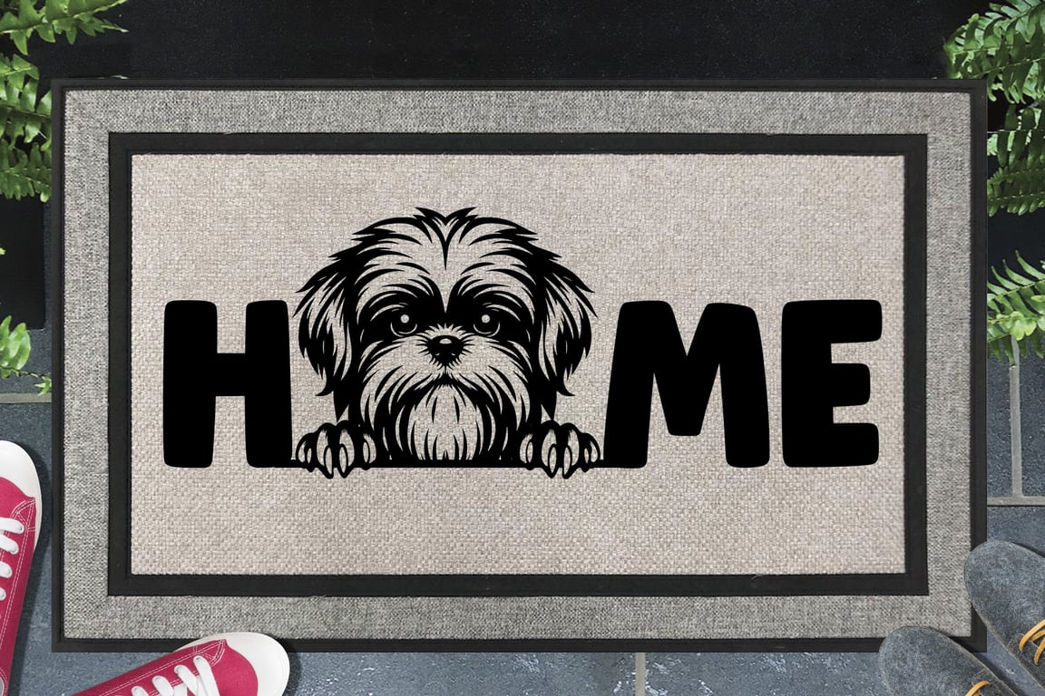 Shih Tzu Home Door Mat No.2 - All Weather Doormat - 45x70cm 