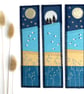 Bookmark with Rising Full Moon, Silhouetted Trees and Moonlit Countryside - Image 9