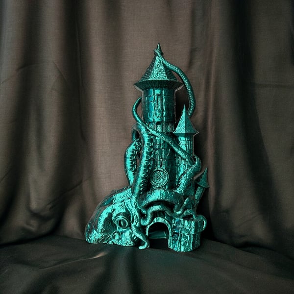 Kraken Dice Tower Dungeons & Dragons DND Tabletop Gaming Accessory 3d Printed