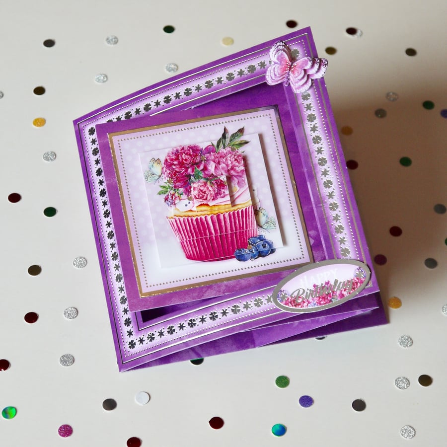 Happy Birthday Card for Her, Card for Family and Friends