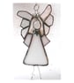 Angel Star Suncatcher Stained Glass White Handmade 023 - Image 5