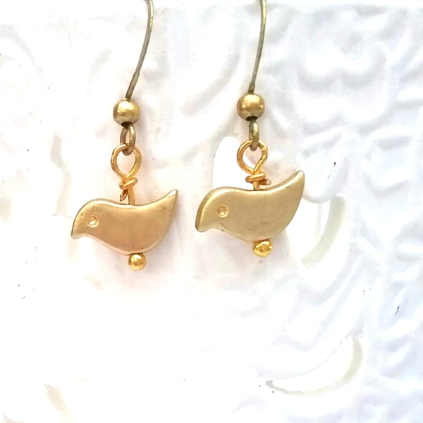Tiny Bird Earrings