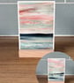 Two Mini Seascape Prints with Wooden Stand - Set 1