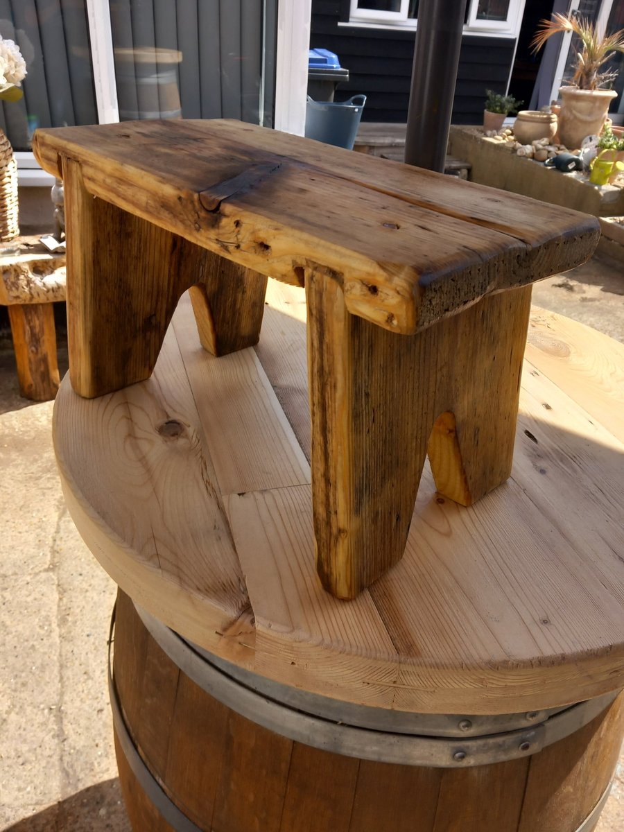 Farmhouse rustic stool