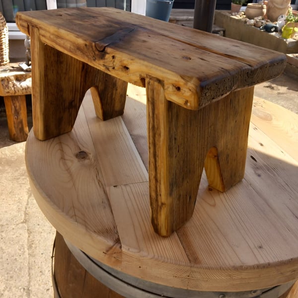 Farmhouse rustic stool