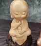Boy Buddha Child Statues, Hand Painted Stoneware, Shelf Sitters, Buddhist Altar - Image 2