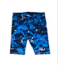 Blue and black Camo kids Cycle Shorts - 2yrs to 10yrs - Image 1