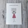 Sending you a great big hug card, Personalised card