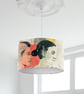 Modern Art Lampshade, Heads Portrait Print Lampshade - Image 5