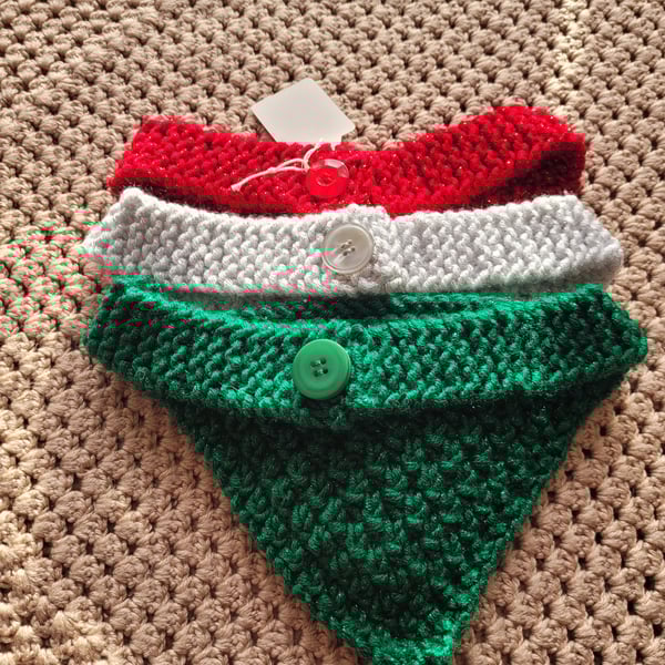 Christmas dog bandanas 