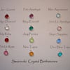 Swarovski crystal birthstone add on