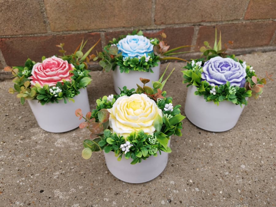 Soap rose flower bouquet
