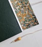 Marble Journal, Dark Green Leather with Mustard and Grey, Perfect Notebook - Image 4