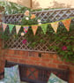 Bunting; retro style floral print