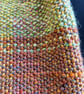 Handwoven Wool, Alpaca & Bamboo Scarf in Earthy Stripes - Image 5