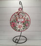 Handmade Christmas Bauble Decoration - Layered Festive Ornament (1a) - Image 1