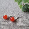 Quartzite Earrings, Orange