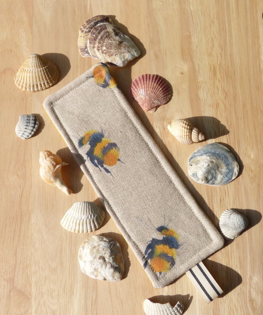 Bookmark with large bees