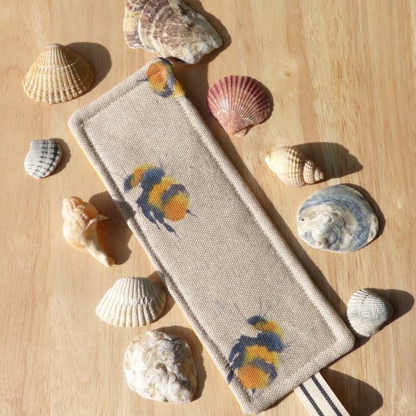 Bookmark with large bees