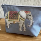 Elephant Makeup Bag, Handmade in the UK