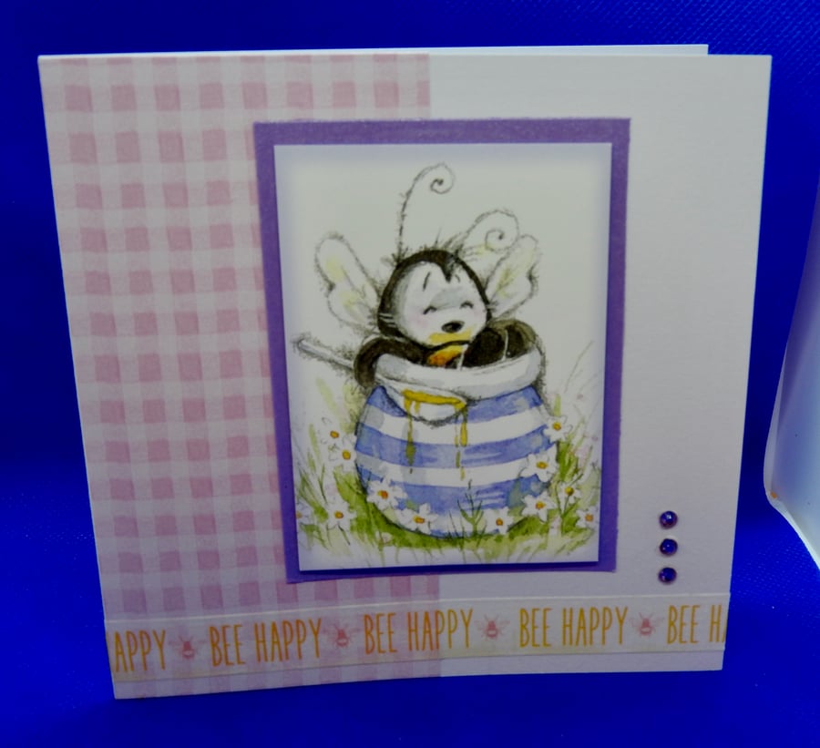 Bee blank card 