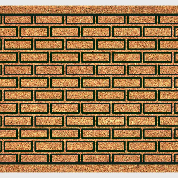 Brick Pattern Door Mat - Brick Pattern Welcome Mat - 3 Sizes