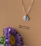 .999 Fine Silver Layered Double Disc Pendant Necklace, Textured Sea Pebble - Image 9