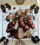 Ribbon Surprise Box - Hand Crafted Decoupage Card - Happy Birthday (3791)