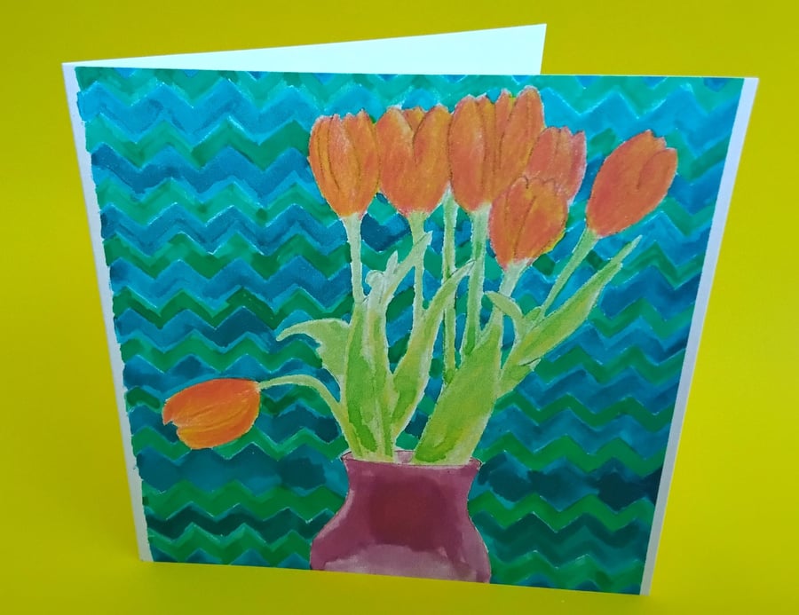 Tulips Greeting Card