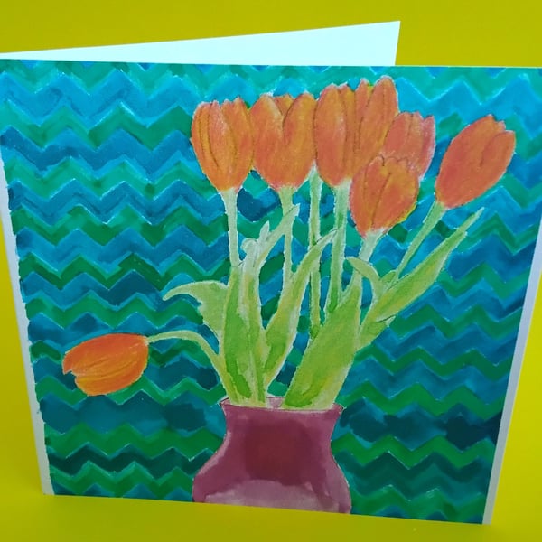 Tulips Greeting Card