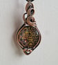 Im Mostly Peace & Light Glass & Copper Necklace Pendant Gift Jewellery Jewelry  - Image 4