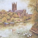 Worcester Cathedral. Signed Special Edition Print 