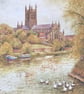 Worcester Cathedral. Signed Special Edition Print  - Image 1