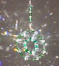 Sun catcher beautiful sparkly Swarovski Sun Catcher hanging decoration in Greens - Image 8