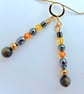Obsidian, Hematite & Crystal Earrings, Birthday, Anniversary, Gifts For Her - Image 6