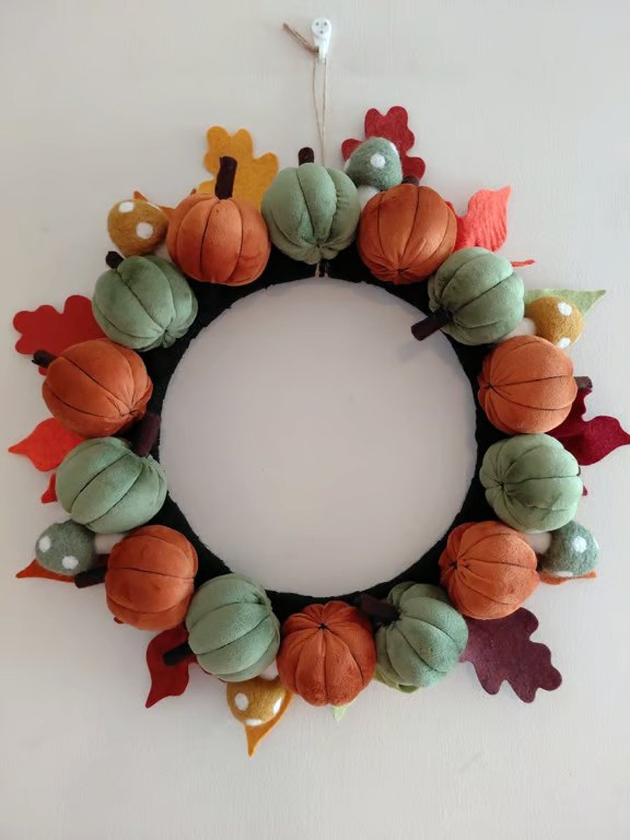 Autumn Pumpkin Patch Wreath 