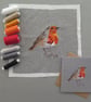 Robin card, bird cards, thinking of you card, garden bird - Image 2