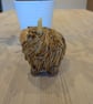 Ceramic highland cow sculpture  - Image 2