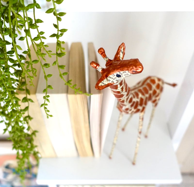 Handmade Paper Giraffe
