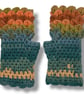 Crocheted Fingerless Dragon Scale Gloves - Image 2