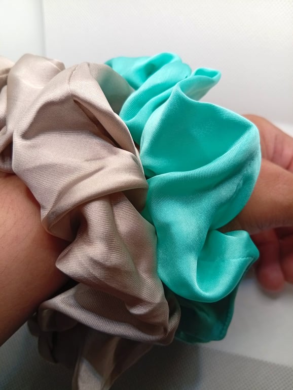 Pair of Satin scrunchies 