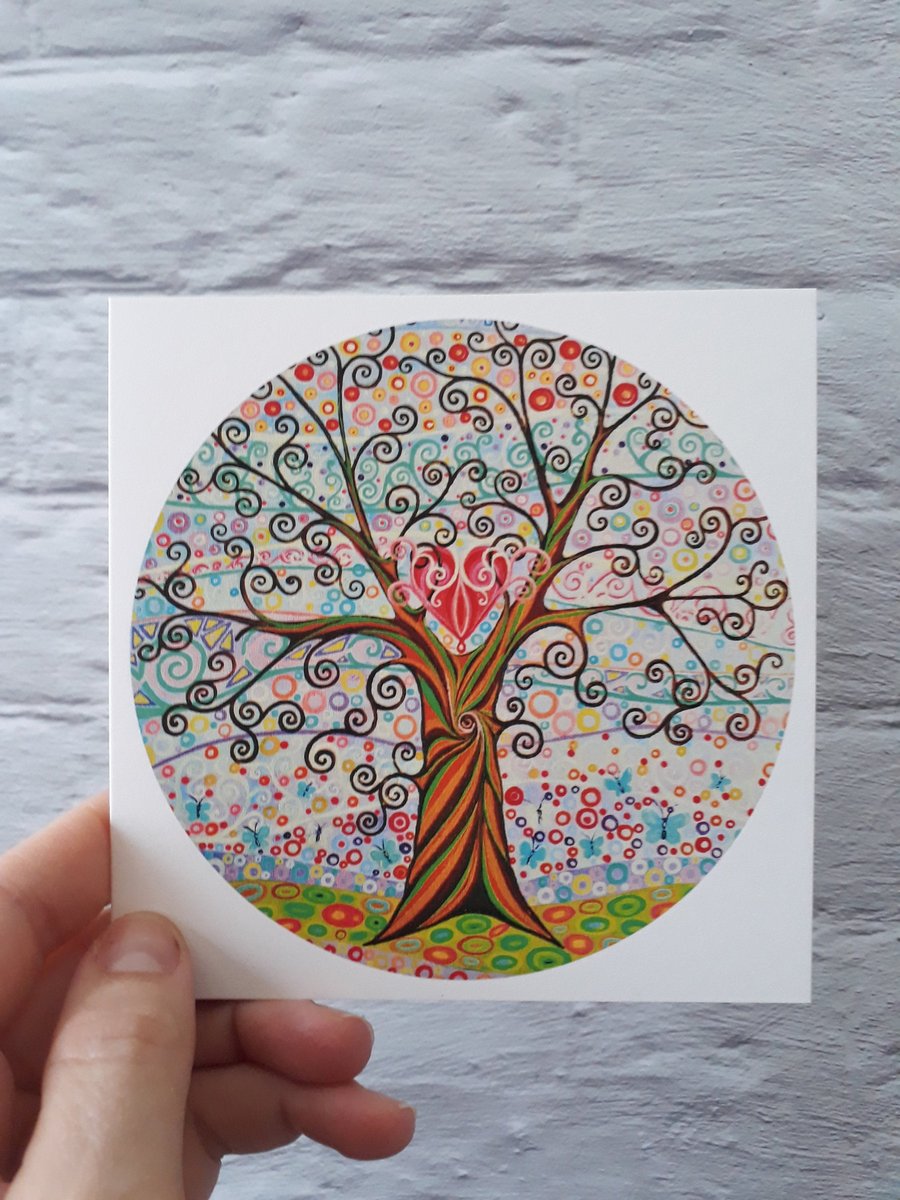 Tree of Life Love Spiritual Art Card