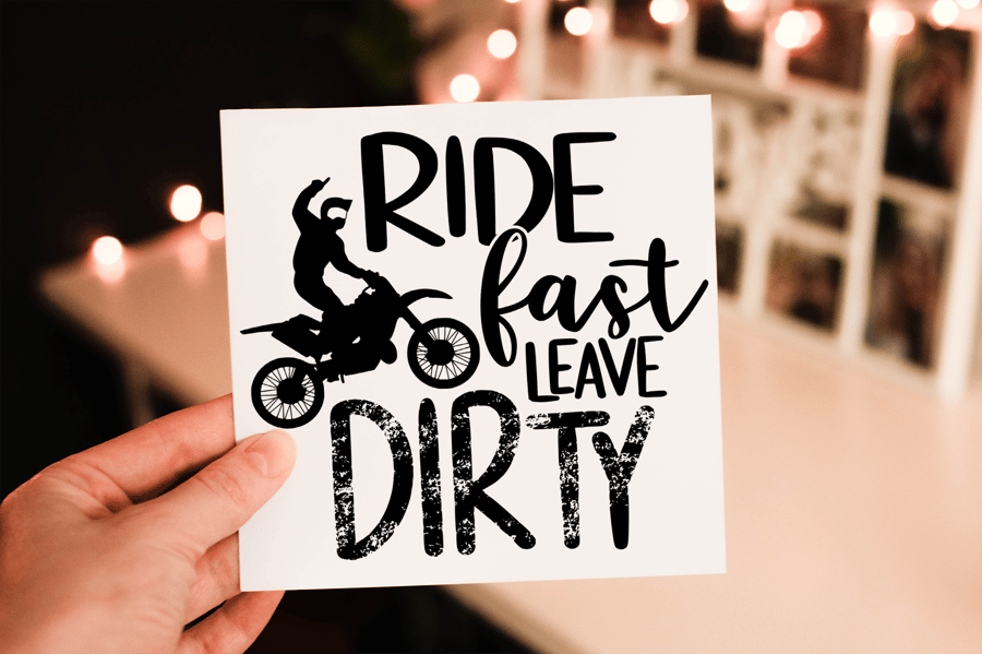 Ride Fast Leave Dirty Birthday Card, Special Friend Birthday Card
