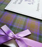 Scottish Isle of Skye tartan wedding guest book, gift - Image 2