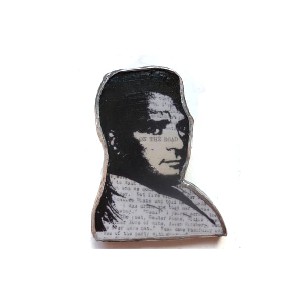 Kerouac literary beatnik Brooch by EllyMental